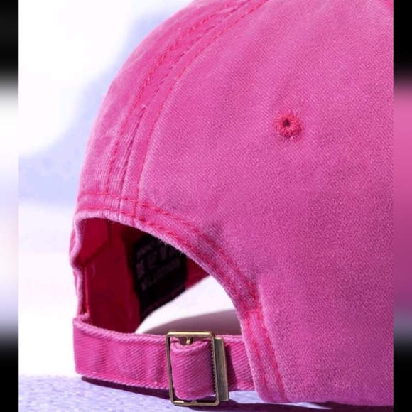 Mom Life Hot Pink Embroidered Hat One Size Fits Most NWOT - Picture 5 of 5